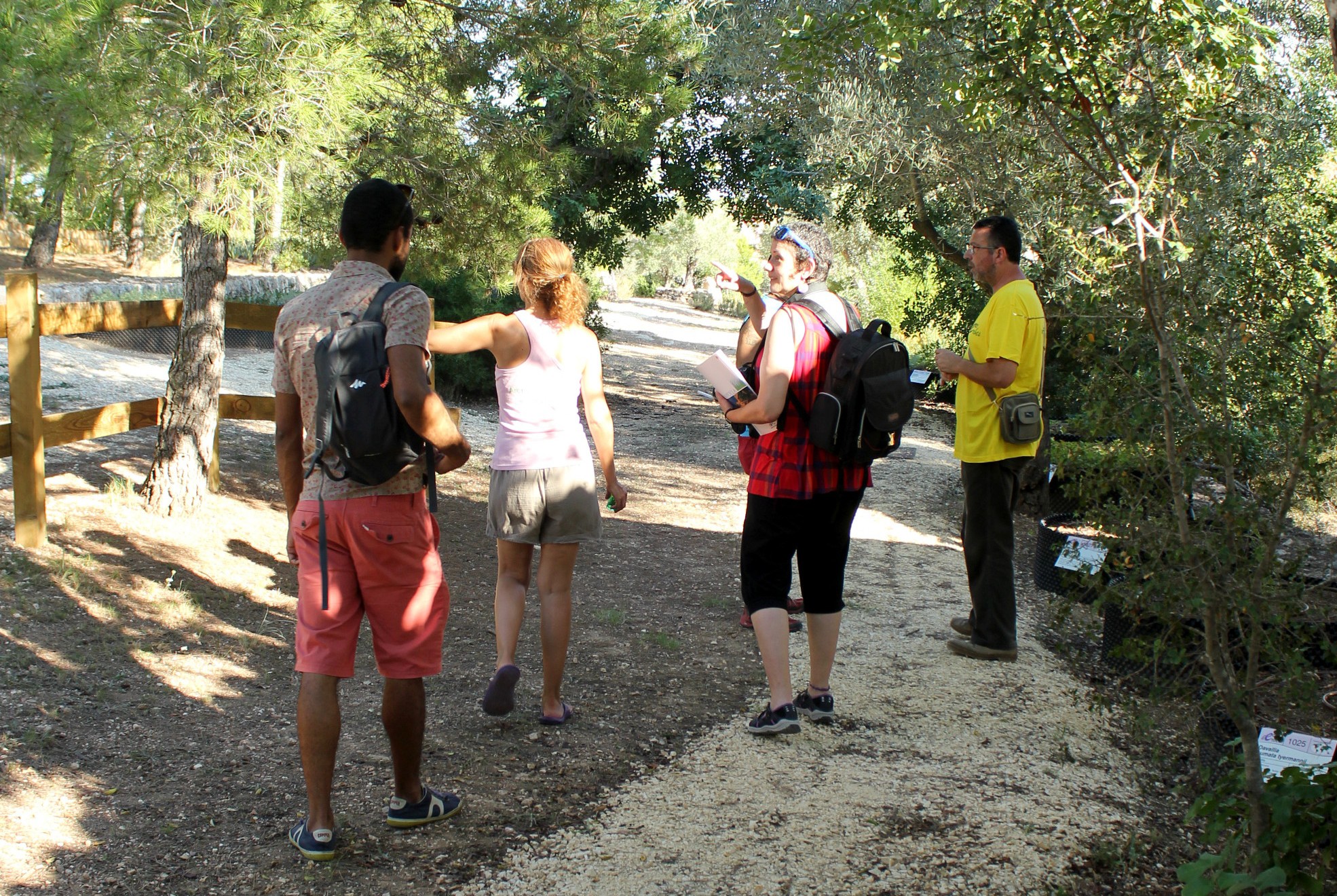 durante nuestra visita guiada al jardin botanico Ecoherbes Park