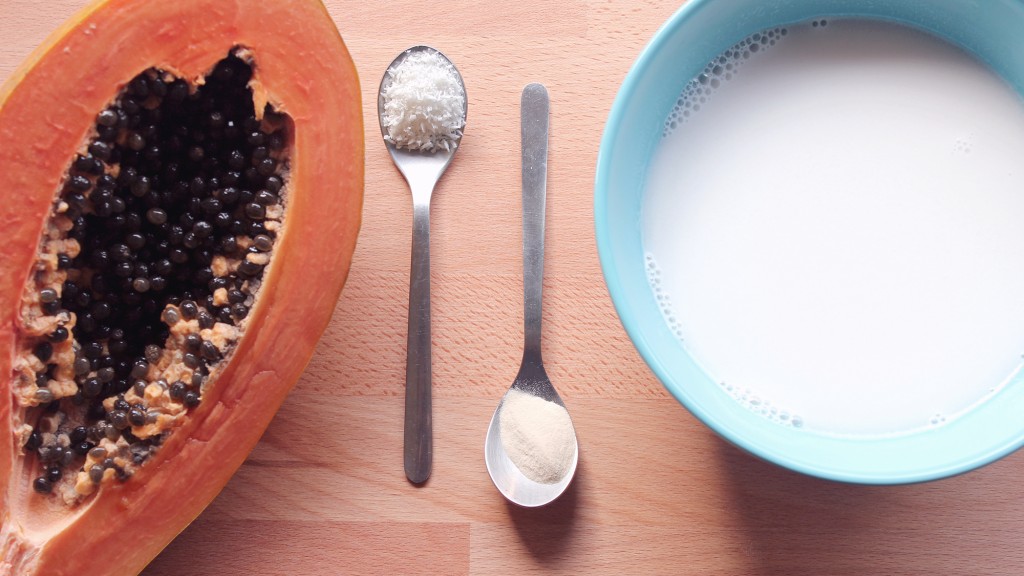 sobremesa fácil, ingredientes panna cotta, papaya, leche de coco, notas naturales 