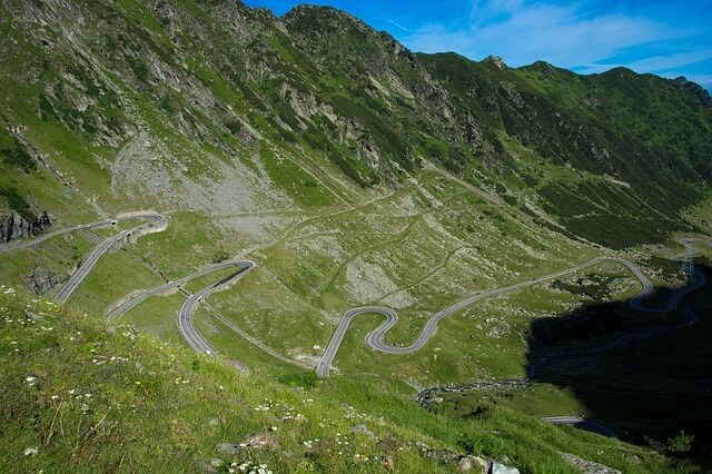 vista de la transfagarasan, rumania