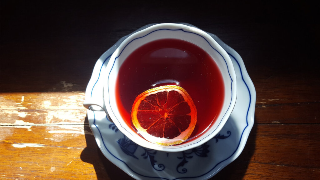 tisana frutal con naranja